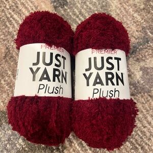 Premier Plush Yarn in Rich Burgundy